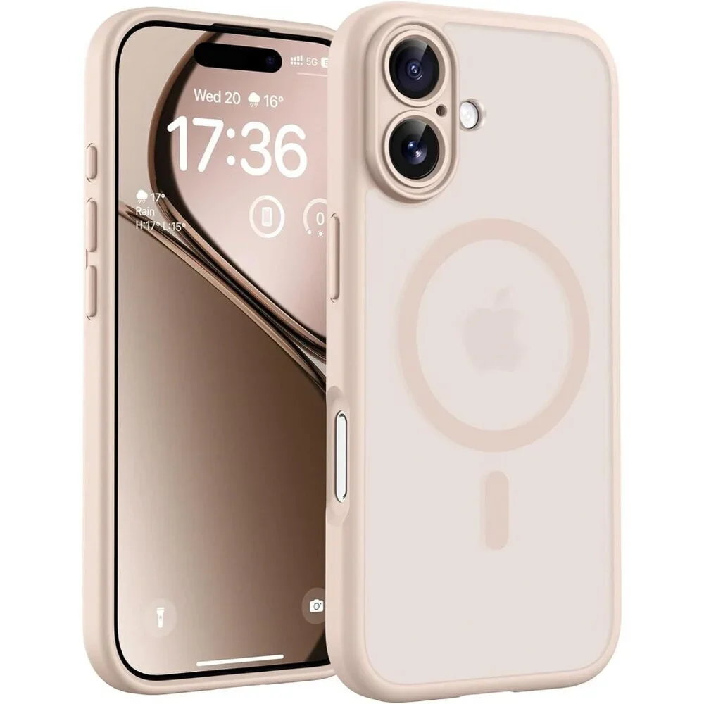 Desert Iphone 17 Pro Max Full Camera Protection Translucent Matte Phone Case